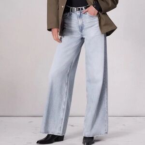 Unworn Rag & Bone The Sofie High Rise Ultra Wide Leg Jeans in Kierra